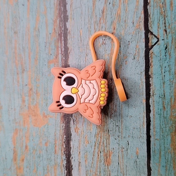 Peach Owl Straw Topper - Picture 3 of 5